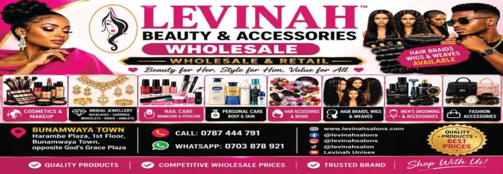 Levinah Beauty and Accessories wholesale and retail beauty products in Bunamwaya