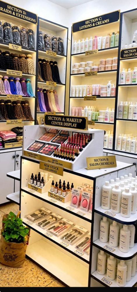 Inside Levinah Beauty and Accessories store in Bunamwaya